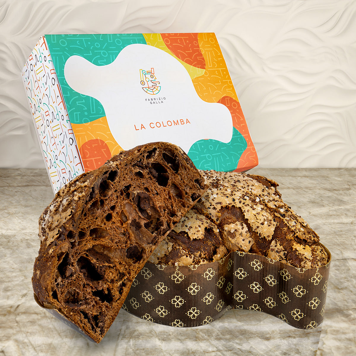 Colomba al cioccolato extra fondente e vaniglia Tahiti 500 g